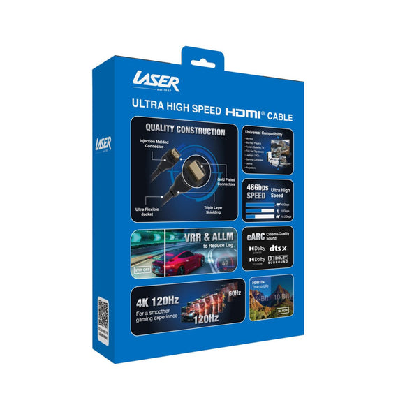 Laser Ultra High Speed HDMI Cable 8K 2M - RnR Galore