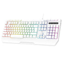 Laser White Gaming RGB Keyboard Full Size with Multimedia Keys - RnR Galore