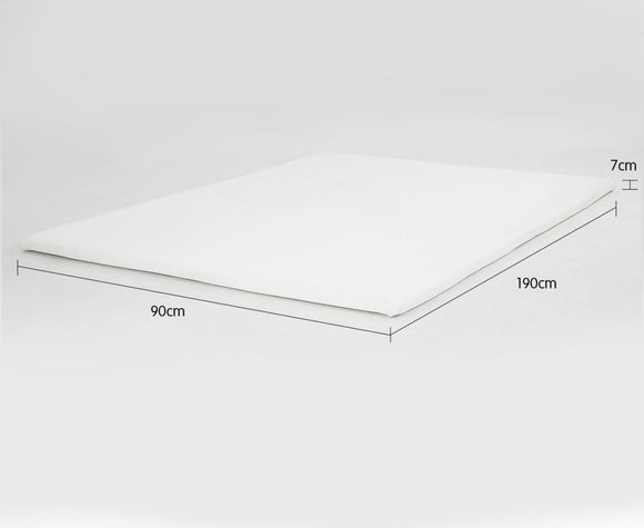 Laura Hill High Density Mattress Foam Topper 7cm - Single Size Bed - RnR Galore