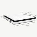 Laura Hill Queen Mattress Bed Size Euro Top 5 Zone Spring Foam 32cm Bedding Pocket - RnR Galore