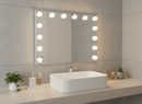 LED Beauty Mirror with 14 Bulbs, Colour Settings, USB A and USB C, White, 50 × 42cm - RnR Galore
