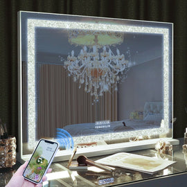 LED Makeup Mirror Bluetooth Touch Sensor Hollywood Vanity - RnR Galore