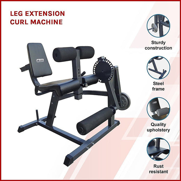 Leg Extension Curl Machine – Adjustable Home Gym Quad & Hamstring Workout Bench - RnR Galore