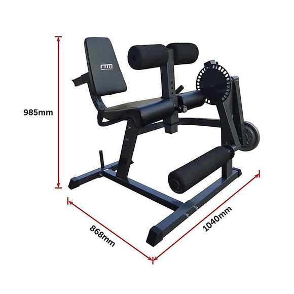 Leg Extension Curl Machine – Adjustable Home Gym Quad & Hamstring Workout Bench - RnR Galore