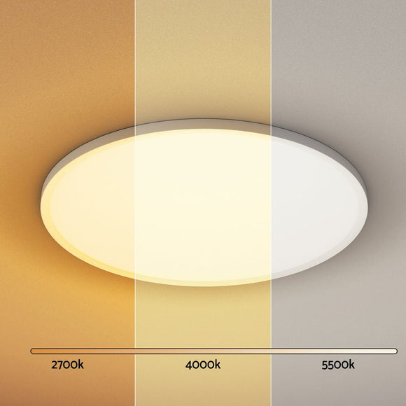 Leier Ceiling Light LED Round 46W Ultra - THIN 5CM Oyster Lamp Modern Cool/Warm - RnR Galore