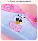 Light Green and Green Hair Cute Plush Monster Pencil Case - Fluffy Stationery Pouch with DIY Styleable Hair for Kids - RnR Galore