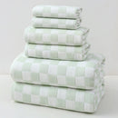 Light Green Ultra - Soft 100% Cotton Gauze 6 - Piece Towel Set | Absorbent & Quick - Dry Bath Towel - RnR Galore