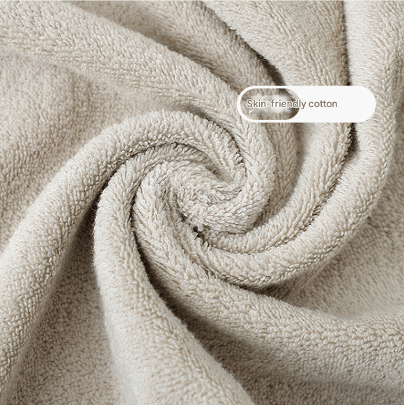 Light Grey Plush Cotton Hand Towel Set (4 - Pack) - Ultra Soft, Absorbent & Quick - Drying Face Towels for Bathroom - RnR Galore