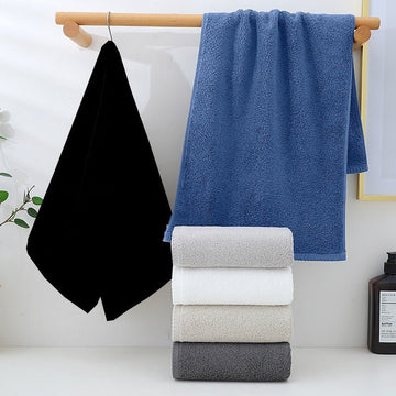 Light Grey Plush Cotton Hand Towel Set (4 - Pack) - Ultra Soft, Absorbent & Quick - Drying Face Towels for Bathroom - RnR Galore