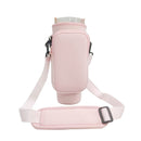 Light - pink Crossbody Tumbler Carrier with Detachable Wallet Pouch and Adjustable Strap - RnR Galore