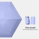 Lilac purple Compact Mini Travel Umbrella UPF50+ UV Protection Waterproof 6 - Fold Flat Design Lightweight Sun & Rain Parasol for Handbag - RnR Galore