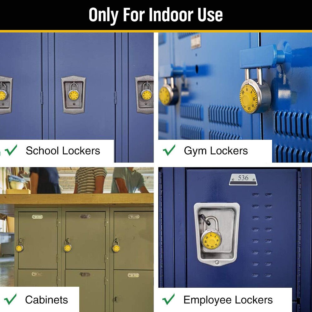 Lock Dial Combination Lock Gym Sports Locker Toolbox Case School ...