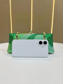 Luxury Golden Rhinestone Evening Clutch Bag Women Crystal Sparkle Formal Purse with Chain Strap for Wedding Party Prom - RnR Galore