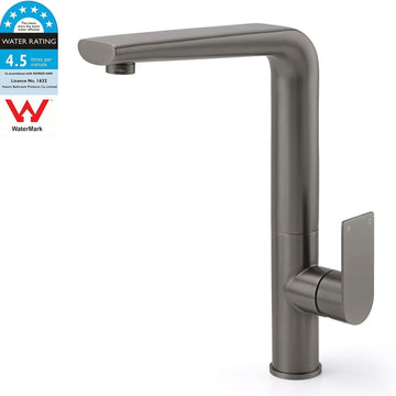 Luxury Gun Metal Round Kitchen Mixer Sink Tap Swivel Laundry Faucet Spout WELS - RnR Galore