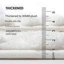 Luxury Plush Memory Foam Bath Mat with Foot Drying Panel - Super Absorbent & Non - Slip Bathroom Rug(Checkered brown) - RnR Galore