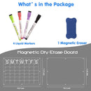 Magnetic Acrylic Fridge Calendar & Memo Board Set - Dry Erase Planner with Markers & Eraser(43*30cm 3mm) - RnR Galore