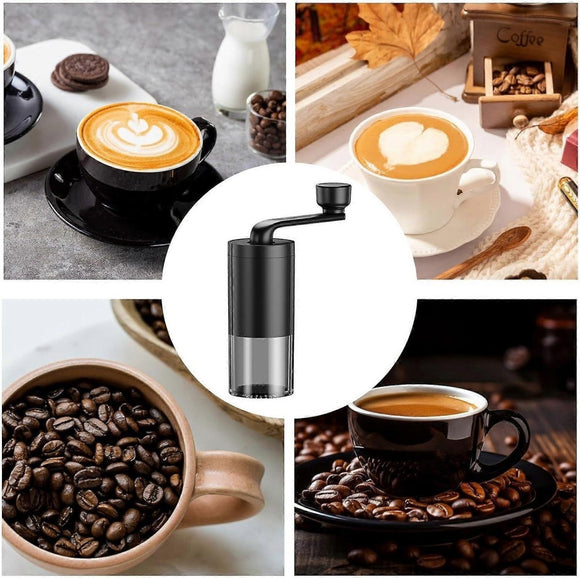 Manual Coffee Grinder - Adjustable Quiet Hand Grinder for Americano & Espresso - RnR Galore