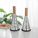 Manual Food Processor - Grater, Grinder & Slicer with Wooden Handle 27cm - RnR Galore