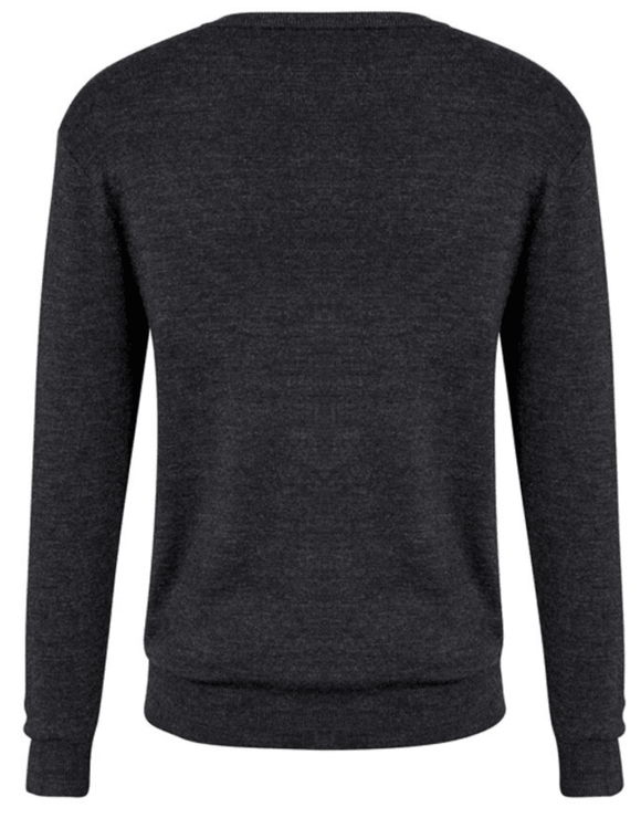 Mens Advatex Varesa Wool Pullover Jumper Cardigan V Neck - Charcoal - XL - RnR Galore