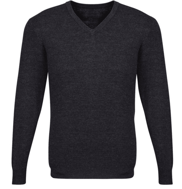 Mens Advatex Varesa Wool Pullover Jumper Cardigan V Neck - Charcoal - XL - RnR Galore