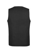 Mens Bamboo Blend Longline Vest Waistcoat w/ Stretch Business Forrnal Dress - Charcoal - 97 - RnR Galore