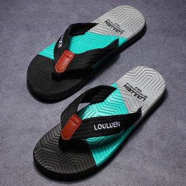 Men's Flip Flops with EVA - PVC Dual Sole, Black for Comfort & Style for Summer Beach & Daily Wear(42) - RnR Galore