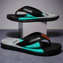 Men's Flip Flops with EVA - PVC Dual Sole, Black for Comfort & Style for Summer Beach & Daily Wear(43) - RnR Galore