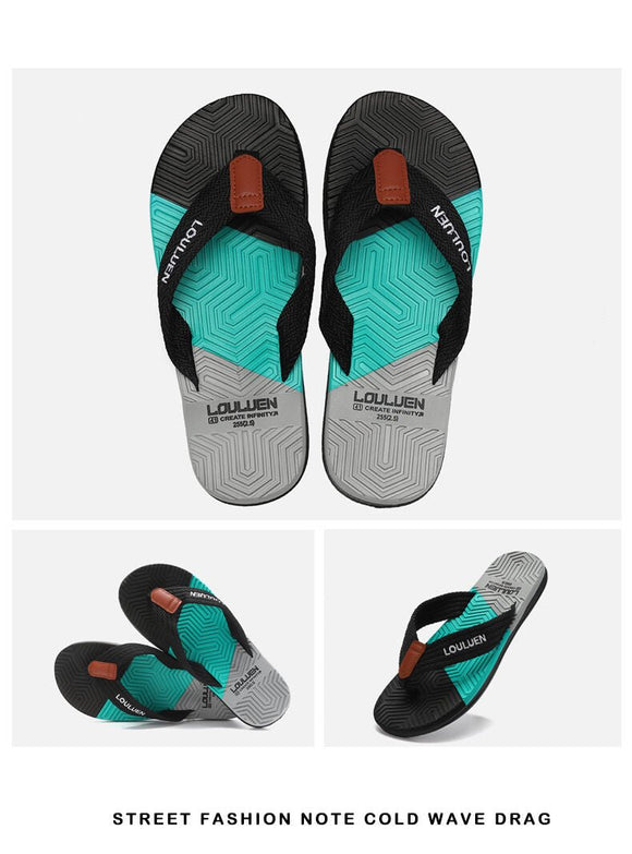 Men's Flip Flops with EVA - PVC Dual Sole, Black for Comfort & Style for Summer Beach & Daily Wear(44) - RnR Galore
