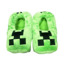 Minecraft Slippers Green Sizes 20 - 36 - RnR Galore