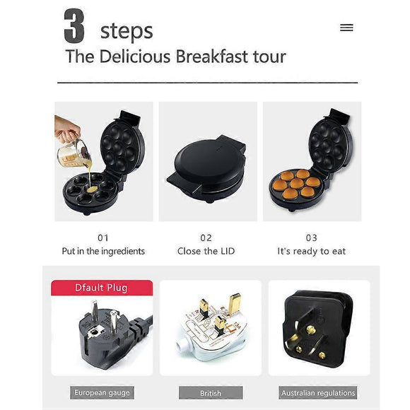 Mini Electric Waffle & Sandwich Maker - Cake Oven Breakfast Bread Waffle Machine - RnR Galore