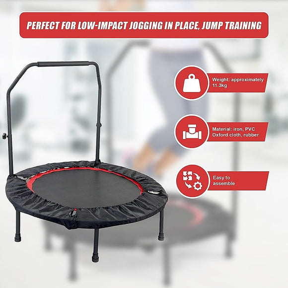 Mini Rebounder Trampoline with Adjustable Handle – Fitness Bounce Trainer - RnR Galore