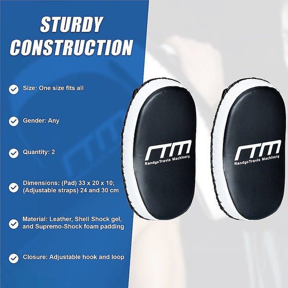 MMA Kick Boxing Pads Curved Strike Shield Muay Thai Punching Focus Pad - RnR Galore
