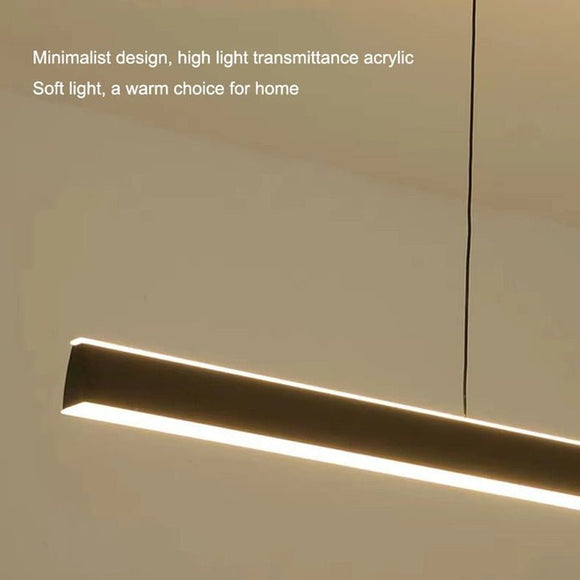 Modern Minimalist Trapezoid Pendant Light Adjustable LED Bar Light White - RnR Galore