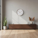 Modern Rose Gold Wall Clock – Silent Non - Ticking Quartz Battery Operated Design - RnR Galore