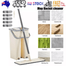 Mop Bucket Wet Dry Rinse Wash 360 Rotating Squeeze Flat Floor Cleaner with Pads - RnR Galore