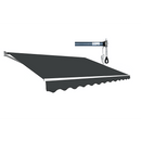 Motorised Outdoor Folding Arm Awning Retractable Sunshade Canopy Grey 3.0m x 2.5m - RnR Galore