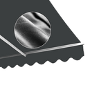 Motorised Outdoor Folding Arm Awning Retractable Sunshade Canopy Grey 5.0m x 2.5m - RnR Galore