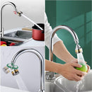 Multi - Function Rotating Faucet Aerator – 360° Swivel Kitchen Sink Extender with Adjustable Flow Modes, 3 - inch & 7 - inch Lengths, Anti - Splash Sprayer for Washing, Cleaning, and Filling (Silver,Short) - RnR Galore
