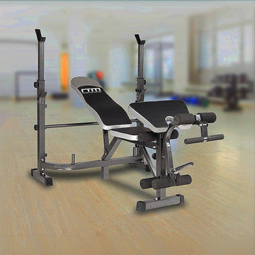 Multi Station Home Gym Weight Bench Press Leg Equipment Set Fitness Exercise - RnR Galore