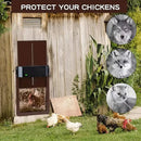NNETM PCS Automatic Chicken House Coop Door Light - Sensitive Night And Morning Delay Auto Guard Door Opening For Chickens - RnR Galore