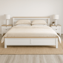 Noosa King Bed Frame with Shelf - RnR Galore