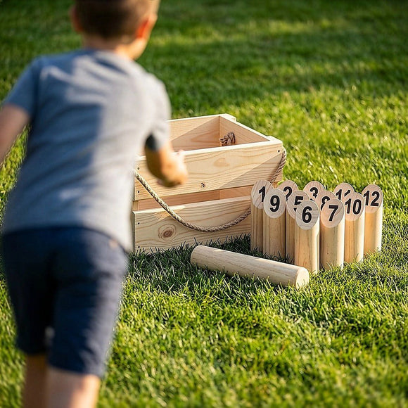 Number Toss Wooden Set Outdoor Games with Carry Case - RnR Galore