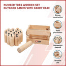 Number Toss Wooden Set Outdoor Games with Carry Case - RnR Galore