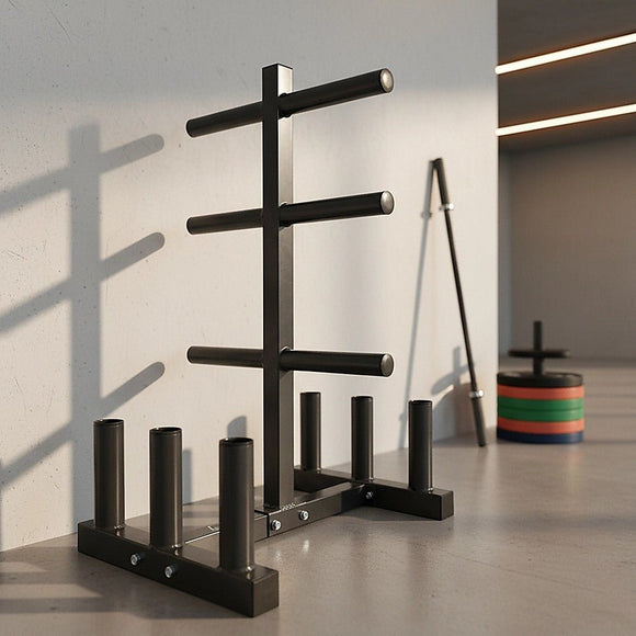 Olympic Weight Tree Bar Rack Holder Storage - RnR Galore