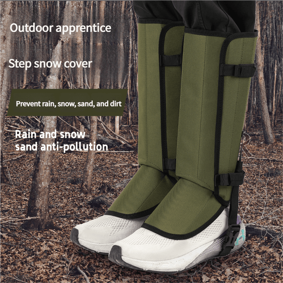 Outdoor Anti - Snake Bite Leg Guards - Hiking Camping Knee Protectors, Snow Shoe Covers, Leg Sleeves, Green - RnR Galore