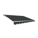 Outdoor Folding Arm Awning Retractable Sunshade Canopy Grey 4.0m x 3.0m - RnR Galore