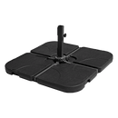 Outdoor Patio 4 - Piece Cantilever Offset 3M Umbrella Base Stand Weight Water Sand - RnR Galore