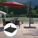Outdoor Patio 4 - Piece Cantilever Offset 3M Umbrella Base Stand Weight Water Sand - RnR Galore