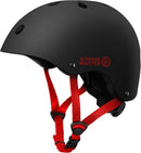 OutdoorMaster Youth & Kids Bike Helmet - Adjustable Multi - Sports Skateboard Helmet with Removable Liners for Balance Bike, Toddler Scooter, One Wheel Hoverboard - Black Red - Large - RnR Galore