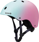 OutdoorMaster Youth & Kids Bike Helmet - Adjustable Multi - Sports Skateboard Helmet with Removable Liners for Balance Bike, Toddler Scooter, One Wheel Hoverboard - Blue pink gradient - Large - 56 - 60cm - RnR Galore